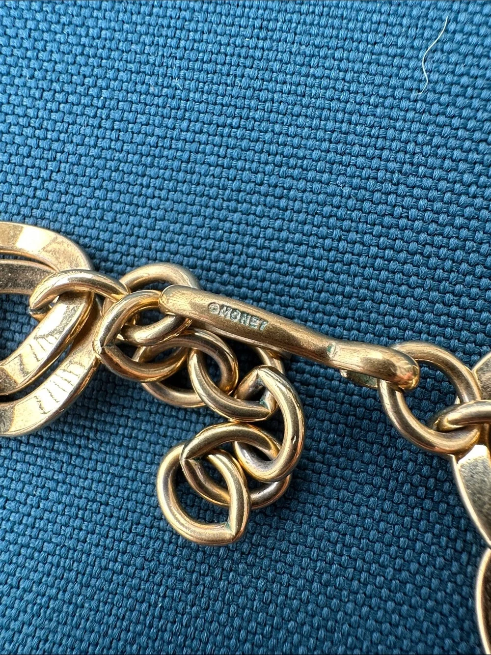 Vintage Monet Gold Tone Double Curb Link Chain Necklace 21